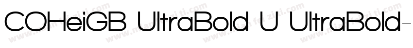 COHeiGB UltraBold U UltraBold字体转换